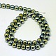 Electroplate Non-magnetic Synthetic Hematite Beads Strands G-J169A-8mm-06-2