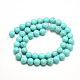 Synthetic Turquoise Beads Strands G-R003-04-2