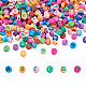 300pcs perles de couleurs en pâte polymère faites à la main CLAY-CD0001-04-2