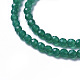 Natürliche grüne Onyx Achat Perlen Stränge G-F596-12B-4mm-3