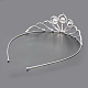 Fashionable Wedding Crown Rhinestone Hair Bands OHAR-S194-01-2
