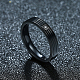 Regali di san valentino anelli per coppia in acciaio al titanio con zirconi cubici per donna RJEW-BB16464-7B-5