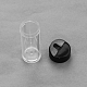 Contenitori di perline di plastica con coperchio nero X-CON-S040-3