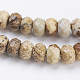 Chapelets de perles en jaspe avec images naturelles G-K255-05-3