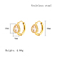 Cubic Zirconia Hoop Earrings VX9431-08-1