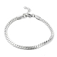 304 Stainless Steel Curb Chain Bracelet BJEW-K226-01D-P-1