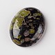 Натуральный цветок сливы нефрита драгоценный камень овальной формы кабошонов G-J329-04-22x30mm-2