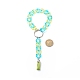 Wristlet Keychain Acrylic Curb Chain Keychain Bracelet KEYC-JKC00396-2
