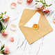 Бумажные самоклеящиеся наклейки с тиснением золотой фольгой DIY-WH0434-006-5
