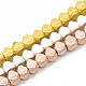 Chapelets de perles en hématite synthétique sans magnétiques G-T114-22-1