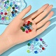 450pcs 15 couleurs perles acryliques transparentes TACR-YW0001-56-6