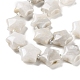 Fili di perline di agata pazza bianca naturale G-NH0005-019-4