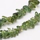 Chips Natural Green Apatite Beads Strands G-N0164-26-2