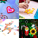 SUNNYCLUE Fuse Beads Pegboards Clear Animal Shape Plastic Pegboards Craft Tray Tweezers & Key Rings & Jump Rings for Kids DIY Craft Beads DIY-SC0010-76-7