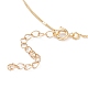 (vente d'usine de fêtes de bijoux) chaînes figaro en laiton bracelets et colliers ensembles de bijoux SJEW-JS01145-4