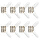Sunnyclue 8 pièces 201 bouchons de perles en acier inoxydable TOOL-SC0001-48-1