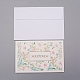 Ensemble de cartes de remerciement enveloppe et motif floral DIY-WH0161-23C-1