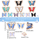 SUNNYCLUE 1 Box 24Pcs Crystal Butterfly Charms 21x16mm Large Rhinestone Butterfly Dangle Charm 12x10mm Small Colorful Glass Butterflies Beads Butterfly Wing Charms for Jewelry Making Charms DIY Craft KK-SC0003-59-2
