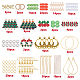 Sunnyclue bricolage kits de fabrication de boucles d'oreilles sur le thème de Noël DIY-SC0019-45-2