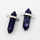 Natural Sodalite Bullet Pointed Pendants G-F176-15-1