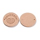 Étiquettes d'étiquette de coeur de tricot en microfibre PATC-PW0001-001O-2