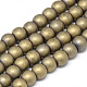 Electroplate Non-magnetic Synthetic Hematite Beads Strands G-Q486-87F-1