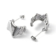304 Stainless Steel Stud Earrings EJEW-D095-13P-2