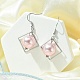 Boucles d'oreilles pendantes en plastique ABS avec perles d'imitation en losange EJEW-JE05501-3