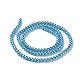 Umweltfreundliche runde Perlenstränge aus gefärbtem Glasperlen HY-A002-3mm-RB073N-2