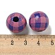 Набивные деревянные европейские бусины WOOD-G022-13O-3