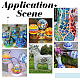 Ahadermaker 190pcs 3 Stile Mosaikfliesen Glascabochons DIY-GA0003-69-6