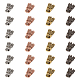 チベット風合金ビーズ  王冠と頭蓋骨  ミックスカラー  16x12x6mm  穴：2mm  4色  6個/カラー  24個/箱 TIBEB-FH0001-02-1