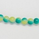 Two-tone Spray Painted Round Glass Beads Strands X-DGLA-R002-10mm-12-2