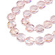 Chapelets de perles en verre transparent électrolytique EGLA-N002-27-C01-3