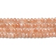 Chapelets de perles de sunstone naturelle naturelles G-F460-02-1