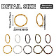 Craftdady 250pcs5色合金リンキングリング  丸いリングの形  ミックスカラー  22x1.5mm  50個/カラー FIND-CD0001-11-3