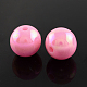 AB Color Plated Acrylic Gumball Beads for Bubblegum Necklace PACR-R204-22mm-15-1