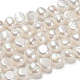 Hebras de perlas de agua dulce cultivadas naturales PEAR-S012-30-5