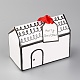 Рождественская тема подарочные сладости бумажные складные коробки DIY-H132-01B-1