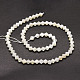 Naturelles perles pierre de lune blanc brins G-E569-D06-2