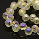 AB Color Plated Glass Faceted Round Beads Strands GLAA-A026-8mm-AB02-1