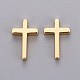 Piccoli ciondoli a croce in ottone KK-L189-05G-2