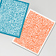 OLYCRAFT 4x5 Inch Geometry Theme Clay Stencils Geometric Line Silk Screen for Polymer Clay Irregular Rectangle Silk Screen Stencils Mesh Transfer Stencils for Polymer Clay Jewelry Making DIY-WH0341-405-6