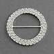 Brillante anillo de boda de la cinta invitación hebillas X-RB-R007-50mm-01-1