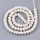 Fili di perle di perle d'acqua dolce coltivate naturali PEAR-Q015-031B-01-2