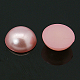 Cabochons demi-ronde bombés en acryliques d'imitation nacre OACR-H001-L-2