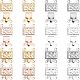 40 комплект из 4-х цветных застежек из нержавеющей стали 304 STAS-UN0023-03-1