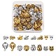 Perles en alliage de style tibétain TIBEB-TA0001-14-1