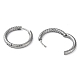 304 Stainless Steel Huggie Hoop Earrings EJEW-H111-01D-P-2