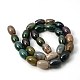 Natural Indian Agate Beads Strands G-G299-12x16mm-02-2